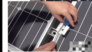 Solar Panel Mounting Fixing Clamp Adjustable Bracket End & Mid Clamp PV Panel Clip for Solar Panel PV System Install Accessories