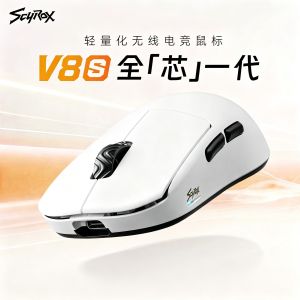 New SCYROX V6s V8s Tri-Mode PAWNEXTI Dual 8K Wireless Ultra-Lightweight Gaming Mouse Ergonomics E-Sports Gamer Valorant Mouse
