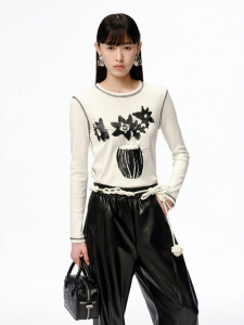 Designer Striped Print T-Shirt