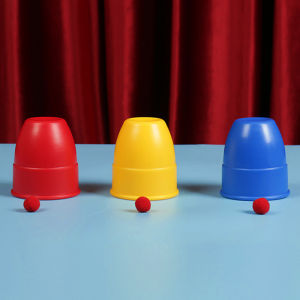 Three Cups Magic Ball Cup and Ball Children Simple Magical Middle Three Immortals Return Cave Immortal Picking Beans Magic Props