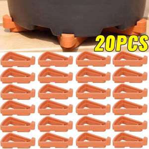 20PCS  Flower Pot Foot Pad Plant Pot Foot Flower Pot Support Invisible Triangle Holder Decor  Breathable Plant Stand High Bracket