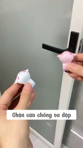 CHẶN CỬA CAO SU HEO CON BỘ 3 | NÚT CHẶN CỬA GIẢM ỒN CHỐNG VA ĐẬP NHỎ GỌN TIỆN LỢI