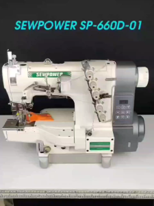 SEWPOWER SP-660D-01 MESIN JAHIT OVERDECK KEPALA KECIL / SERVO DIRECT DRIVE ( BARU )