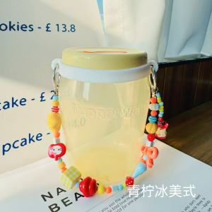 Portable Summer Dopaamine Colorful Candy Straw Cup Holder Suitable for Insulated Ice King Cup And Sippy Can