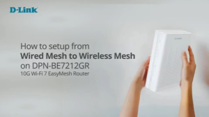 D-Link WiFi7 10G Dual Band Mesh Router DPN-BE7212GR Dual Band Wi-Fi 7 10G Mesh Router - BE7200 802.11BE OFDMA and MU-MIMO 10Gbps WAN & LAN WPA3 Encryption