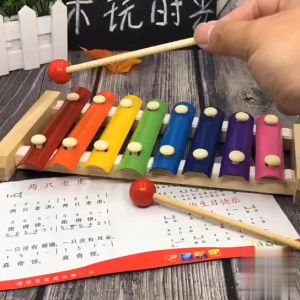 FR-M328 Mainan Kolintang Alat Musik Pukul Anak Xylaphone Kayu Rainbow / Mainan Edukasi Musik Anak Silofon Children Wooden Music Toys Import