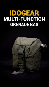 IDOGEAR Tactical CP Style Frag Pouch with Adjustic Buckle Elastic Rope MOLLE Multifunction Tool Pouch Tactical Belt Pouch 35118