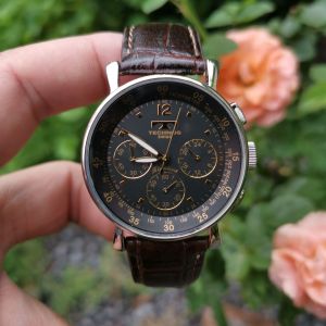Đồng Hồ Nam Si Nhật ✨💫 TECHNOS_Chronograph - Full 6 Kim 3 Cốt - Kính Sapphire 💞Size 38 mm 💞 Chống Nước 50 Mét 💫✨N.48
