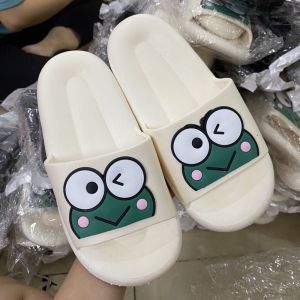 Dép quai ngang nữ bánh mì đúc nguyên khối gắn hình ẾCH FROG siêu mềm siêu đẹp