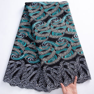 Elegant Cotton Lace & Swiss Voile Lace Fabric - Premium DIY Dressmaking Material | Wholesale for Fashion Design S4417