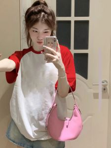 เสื้อยืดคอกลมแขนสั้นผ้าฝ้ายแท้สไตล์ย้อนยุคสำหรับผู้หญิงในช่วงฤดูร้อน เสื้อเชิ้ตแขนกุดสีขาว สวมใส่สบาย ทรงหลวม