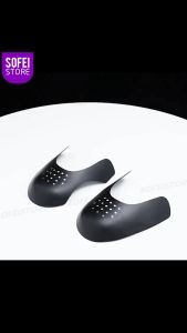 2 คู่รองเท้า โล่ สำหรับรองเท้าผ้าใบ ป้องกันรอยยับพับยับ รองเท้ารองรับ หมวกนิ้วเท้า รองเท้า อุปกรณ์ป้องกันเปล