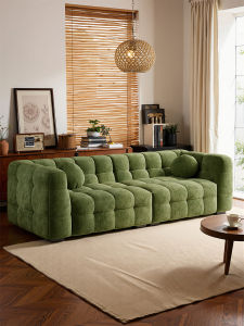 RUFEI | French Retro Snow Chenille Cotton Candy Sofa