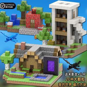 2025 New My World Magnetic Blocks Full Set MC Magnetic Absorption Iron Stone Mini Assembly Magnetic Toys for Boys