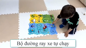 [4 Mảnh] Bộ Xếp Hình Đường Đua Thông Minh Chủ Đề Ngẫu Nhiên Rừng Xanh Đồ Chơi Trí Tuệ Trẻ Em