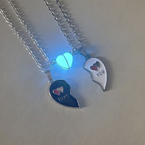 Love Heart Necklace for Couples Couple Necklace