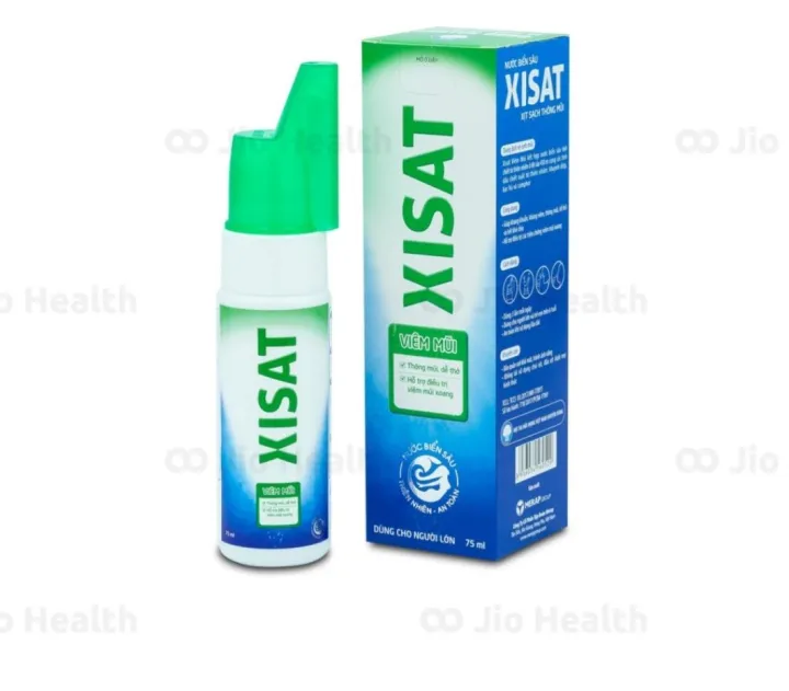 XỊT MŨI MUỐI BIỂN XISAT XANH CV NGƯỜI LƠN 75ML