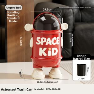 Aesthetic High-Capacity Sealed Slide Cover Dual Bin Bend-Free Reinforced Houshold Waste Bin