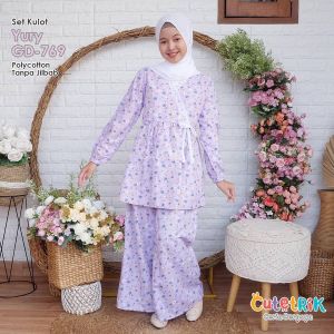 Set Kulot Anak Perempuan Remaja Cutetrik Setelan Baju Muslim Anak Cewek Terbaru