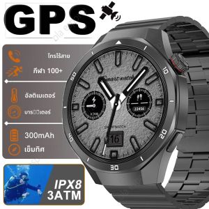 ใหม่กลางแจ้งกันน้ำ GPS สมาร์ทนาฬิกาผู้ชาย 1.46 "AMOLED 366*366 พิกเซลจอแสดงผลเสมอแสดงเวลาเตือนการโทรสุภาพสตรีสมาร์ทวอทช์