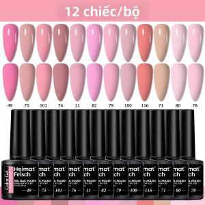 Bộ Sơn Móng Tay Gel 12 Màu Màu Sắc LED Độ Bão Hòa Cao Bền Lâu Xu Hướng Mùa Thu Mạnh Mẽ Trong Nghệ Thuật Làm Móng Chất Lượng Chuyên Nghiệp Như Salon 7ml