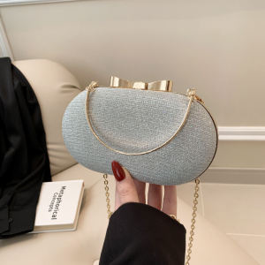 High-End Evening Gown Clutch Bag Embellished Velvet Bread Bag New Style for Women Handbag Shoulder Crossbody Bag