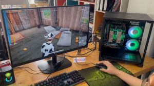 คอมชุด+จอ27"165HZ 14คอ28ทรด บอท ตัดต่อ เล่นเกมส์ INTEL xeon E5 2680V4 14C 28T RAM 16G-128GB VGA 4G-8G M.2NVME512GB"PRELOVED"