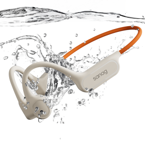 Sanag B33S Bone Conduction Earphones IPX8 Swimming Choice 32G Memory Headphones APP Touch Control Wireless Bluetooth MP3 Headset