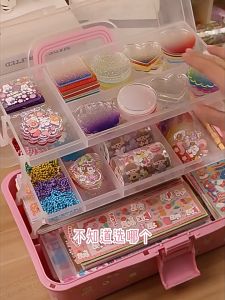 Goo card sticker set chuck do hand this stickers DIY goo girl toys making suits flash powder acrylic goo to transparent gradient plate children cream glue sticker manually set key chain to hang the gu card