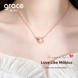 Grace Girl | Elegant Minimalist Mobius Loop Necklace