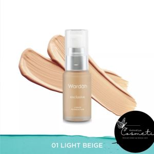 WARDAH EXLUSIVE LIQUID FOUNDATION SPF 30 (BPOM✔️)20ML/WARDAH/FOUNDATION