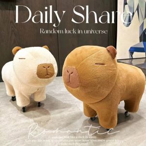 Cute Cartoon Animal-shaped Ottoman Stool with Casters