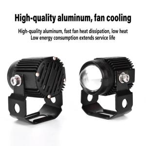 20W*2 1Pair Mini Motorcycle Driving Light LED waterproof Light White Yellow Double Universal High and Low Yellow / White LED Aniti Fog For Cars / Motorcycle Korean Led Chip