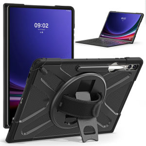 Tablet Case For Samsung Galaxy Tab S8 S9 S10 S11 Ultra 14.6 inch SM-X900 SM-X910 Rotation Hand Ring Stand Shockproof Cover