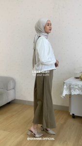 Ghanimi - Lisya Skirt /  Rok Wanita Polos  / Rok Kondangan Kekinian / Rok Korean Style Daily
