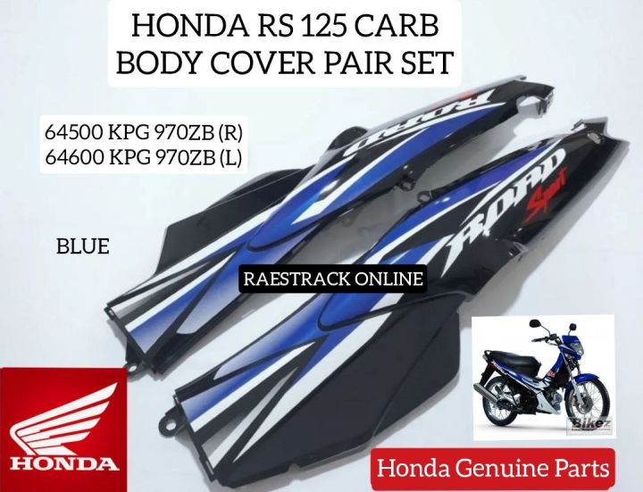 HONDA RS 125 BODY COVER PAIR SET BLUE Blue Motorcycle Accessory