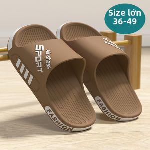 JIFANPAUL | Dép Nam Thể Thao Chống Trượt Rộng Đế Lớn Mới Cho Phòng Trong Mùa Hè Dép Xỏ Ngón Nam Đế Cao Su Nhựa PVC Thoáng Khí Dễ Dàng Mang Lại Sự Thoải Mái