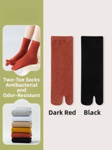 JINGCHI | Womens Sport Socks Breathable Anti-Odor Absorbent Multi-Finger Pig Hoof Sheep Hoof Socks For Ladies Sandals Slip-On Socks