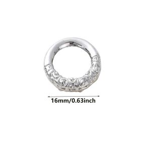 10-50pcs Golden/Silvery Large Round Metal D Rings Buckles Clasp Web For Leather Belt Bags Garment DIY Crafts Accessories Making