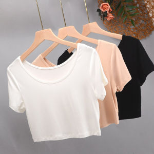 Crop Top T-Shirt Modale Slim Fit