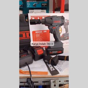 CORDLESS Impact Socket Wrench DOLIZ 20V Mesin Bor Baterai Pembuka Baut Ban Mobil BD 550S 20Voltt Brushless BD550S