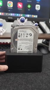 Acasis 18TB SATA/SAS HDD Docking Station | USB-C 3.0 Dual-Cable & 360° Cooling | Plug & Play for HDD/SSD Data Recovery & NAS Backup