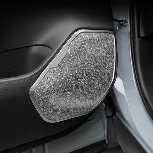 Ốp Loa Cửa Xe Toyota RAV4 XA50 2019-2025 Viền Loa Tweeter Sticker Ốp Nội Thất Bằng Thép Không Gỉ Hybrid