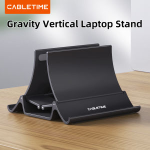 CABLETIME Vertical Laptop Stand Desktop Gravity Holder Notebook Support iPad Tablet Stand  For Surface HP Dell MacBook Pro Air