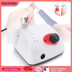 DECINIEE 35000RPM Electric Nail Drill Machine Mill Cutter 210 105L 65W Electric Nail Pedicure Nail Polish File For Manicure Nail Care Tools
