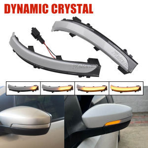 Malcayang | 2Pcs Premium Quality Car LED Dynamic Turn Signal Light FOR VW GOL Saveiro Voyage FOX UP Side Mirror Sequential Blinker Indicator