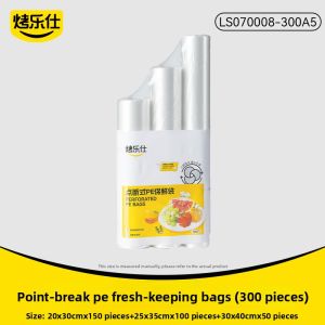 KAULUS | Food Grade Sealed Bags 3-in-1 Point Cut Thick PE Material