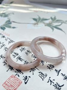 Natural Gold Thread Jade Handmade Bracelet Violet round Bar Bracelet Hanfu Accessories Jade Bracelet Girl Jewelry