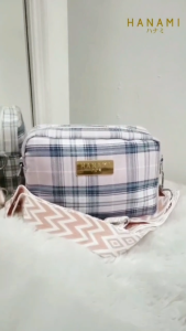 HANAMI Tas Selempang Wanita TA1100P3 Sashi Pink Cantik Simple Soft Anti air Korean Kekinian Style