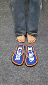 Dép đi biển DHD45 xỏ ngón họa tiết in hình thời trang nam nữ